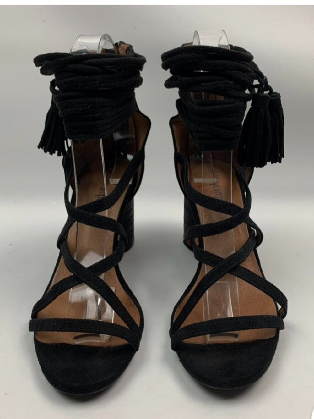Jeffrey Campbell Despina Black Suede sandals size 7